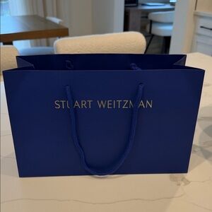 Stuart Weitzman Royal Blue Gift Bag